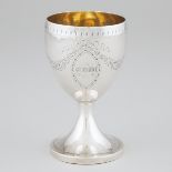 George III Silver Goblet, late 18th century, height 5.9 in — 15.1 cm