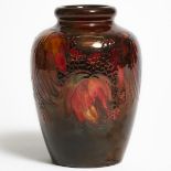 Moorcroft Flambé Blackberry and Leaf Vase, 1930s, height 6 in — 15.3 cm