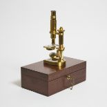 Leitz 'Stand IV' Replica Lacquered Brass Microscope, Arthur Seibert, EMO-Optik, Wetzlar, West German