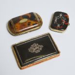 Three Victorian Lady's Purse Accessories, mid 19th century, largest 2.5 x 3.75 in — 6.4 x 9.5 cm (3