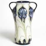Macintyre Moorcroft Two-Handled Florian Iris Vase, c.1900, height 9.2 in — 23.3 cm