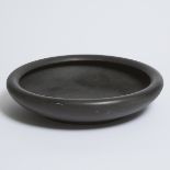 Wedgwood Black Basalt Shallow Bowl, 19th century, diameter 13.8 in — 35 cm