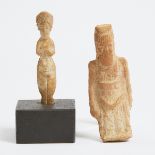 Two Anatolian Syro-Hittite Culture Artefacts, 14th-13th century BC, longest length 5.1 in — 13 cm (4