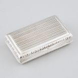 George III Silver Rectangular Snuff Box, John Shaw, Birmingham, 1811, length 2.8 in — 7 cm