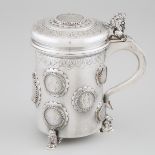 Continental Silver Coin-Set Tankard, probably Austro-Hungarian, early 20th century, height 6.7 in —