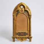 Italian Neo-Gothic Giltwood and Polychromed Architectural Frame, early 20th century, 21 x 11 in — 53