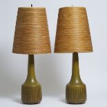 Pair of Lotte and Gunnar Bostlund Table Lamps, mid 20th century, height 35 in — 88.9 cm