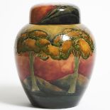 Moorcroft Eventide Ginger Jar, c.1925, height 10.7 in — 27.2 cm