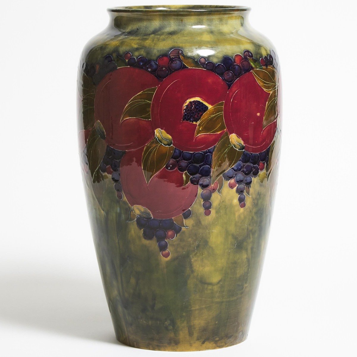 Moorcroft Pomegranate Large Vase, c.1916-18, height 14.1 in — 35.8 cm