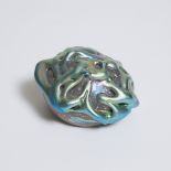 Daniel Lotton (American, b.1963), Iridescent Glass Paperweight, 1991, diameter 3.6 in — 9.2 cm