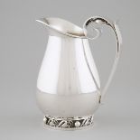 American Silver Pitcher, Alphonse La Paglia for International Silver Co., mid-20th century, height 8