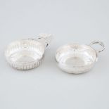 Two French Silver Wine Tasters, Marc Parrod, Dijon, early 20th century, approx. width 4.3 in — 11 cm