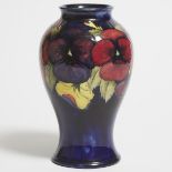 Moorcroft Pansy Vase, c.1920, height 9.2 in — 23.3 cm