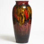 Moorcroft Flambé Grape and Leaf Large Vase, 1930s, height 16.4 in — 41.7 cm