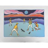 Ted Harrison (1926-2005), BALL GAME, 1991, screenprint in colours on wove paper, with full margins,