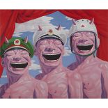 Yue Minjun (b. 1962), ARMED FORCES, FROM THE "SNATCHED ECSTASY" PORTFOLIO, 2009, stamped in red and