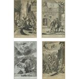 Various Artists, SET OF FOUR BIBLICAL SCENES, MID-17TH CENTURY, 13.2 ins x 8.2 ins; 33.6 cms x 20.8