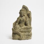 A Pala-Style Stone Stele of a Tara, Northeastern India, Possibly 9th-11th Century, 或九世纪 北印度 怕拉风格岩雕度母