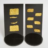 A Set of Ten Ordos-Style Gold Belt Plaques, Late Warring States Period, 3rd-2nd Century BC, 公元前3-2世纪