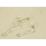 Sir Edwin Henry Landseer (1802-1873), SKETCH OF A DOG, signed; sketch of figure verso, sheet 7.2 ins