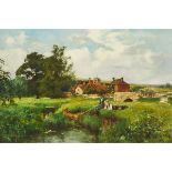 Henry John Yeend King (1855-1924), ON THE ROTHER, signed, 24.4 ins x 36.2 ins; 62 cms x 92 cms