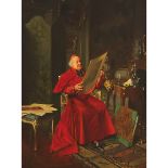 Bernard Louis Borione (b. 1865), THE CONNOISSEUR, signed, 13.9 ins x 10.5 ins; 35.3 cms x 26.7 cms