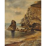 John W. Eyres (active 1887-1889), ENGLISH COAST, signed lower right; titled to backing paper verso,