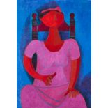 Trinidad Osorio (1929-2002), MUJER, signed upper right, 39.4 ins x 27.6 ins; 100 cms x 70.2 cms