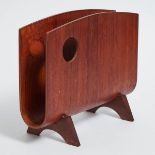 Mid Century Modern Teak Magazine Rack, c.1965, 12.5 x 16 x 7 in — 31.8 x 40.6 x 17.8 cm