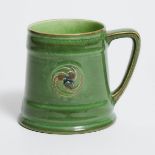 Moorcroft Green Flamminian Mug, dated 1914, height 3.7 in — 9.3 cm