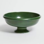 Macintyre Moorcroft Green Flamminian Footed Bowl, dated 1913, height 4.4 in — 11.2 cm, diameter 10 i