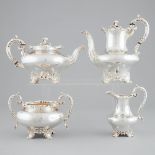 William IV/Victorian Silver Tea and Coffee Service, Edward, Edward Jr., John & William Barnard, Lond