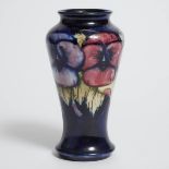 Moorcroft Pansy Vase, c.1920-25, height 6.9 in — 17.5 cm