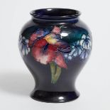 Moorcroft Orchids Vase, 1950s, height 5.6 in — 14.1 cm