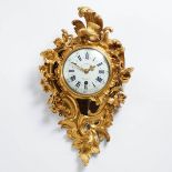 Fine Louis XV Gilt Bronze Cartel Clock, Jean Baptiste Baillon, Paris, c.1750, 21.5 x 12 in — 54.6 x