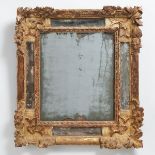 Small French Régence Giltwood Parclose Mirror, c.1725, 20.7 x 18.5 in — 52.5 x 47 cm