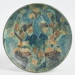 Brooklin Pottery Charger, Theo and Susan Harlander, c.1975, diameter 12.8 in — 32.5 cm