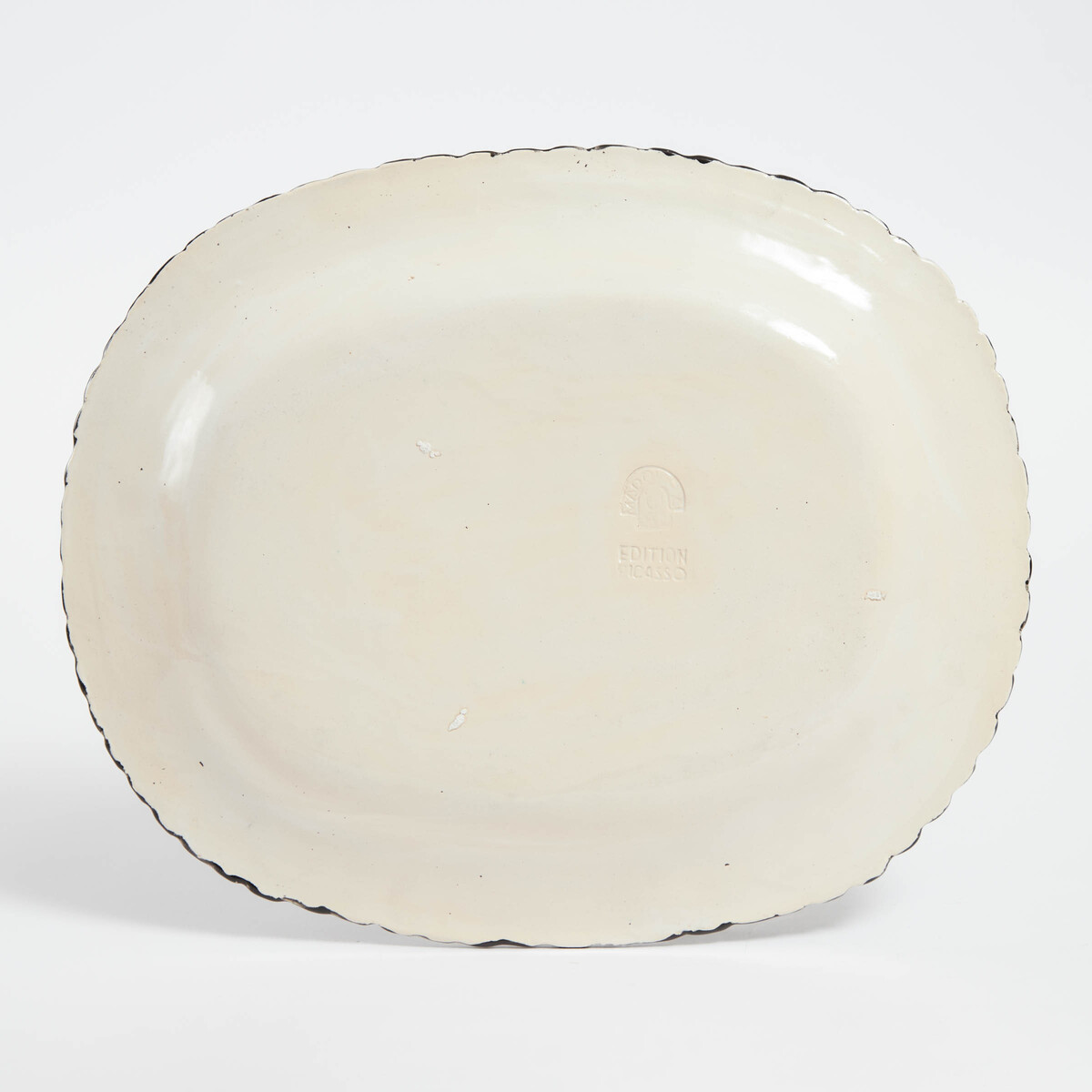 'Visage de Femme', Pablo Picasso (1881-1973), Ceramic Platter, c.1953, 15.4 x 12.6 in — 39 x 32 cm - Image 2 of 2