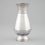 English Silver Vase, J. Wippell & Co., London, 1928, height 7.9 in — 20 cm