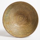 A White Slip Inlaid Celadon Bowl, Goryeo Dynasty, 12th-13th Century, diameter 7.1 in — 18 cm