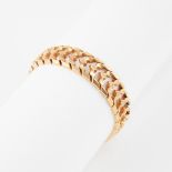 Italian 18k Yellow Gold Bracelet, w. 0.6"