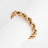 Portuguese 800 Grade Yellow And White Gold Rope Bracelet