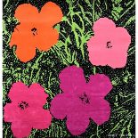 Andy Warhol (1928-1987), FLOWERS TAPESTRY, CIRCA 1980, woven signature "Andy Warhol" in the pattern