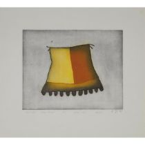 Sheojuk Etidlooie ᓯᐅᔪ ᐃᑎᐃᑎᓚᐃ (1929-1999), SUNLIT TENT, 1996, etching and aquatint, sheet 20 x 22 in