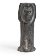 John Tiktak ᔭᓐ ᑎᑕ, RCA (1916-1981), STANDING FIGURE, CIRCA 1967, stone, 9.75 x 3.75 x 2.5 in — 24.8