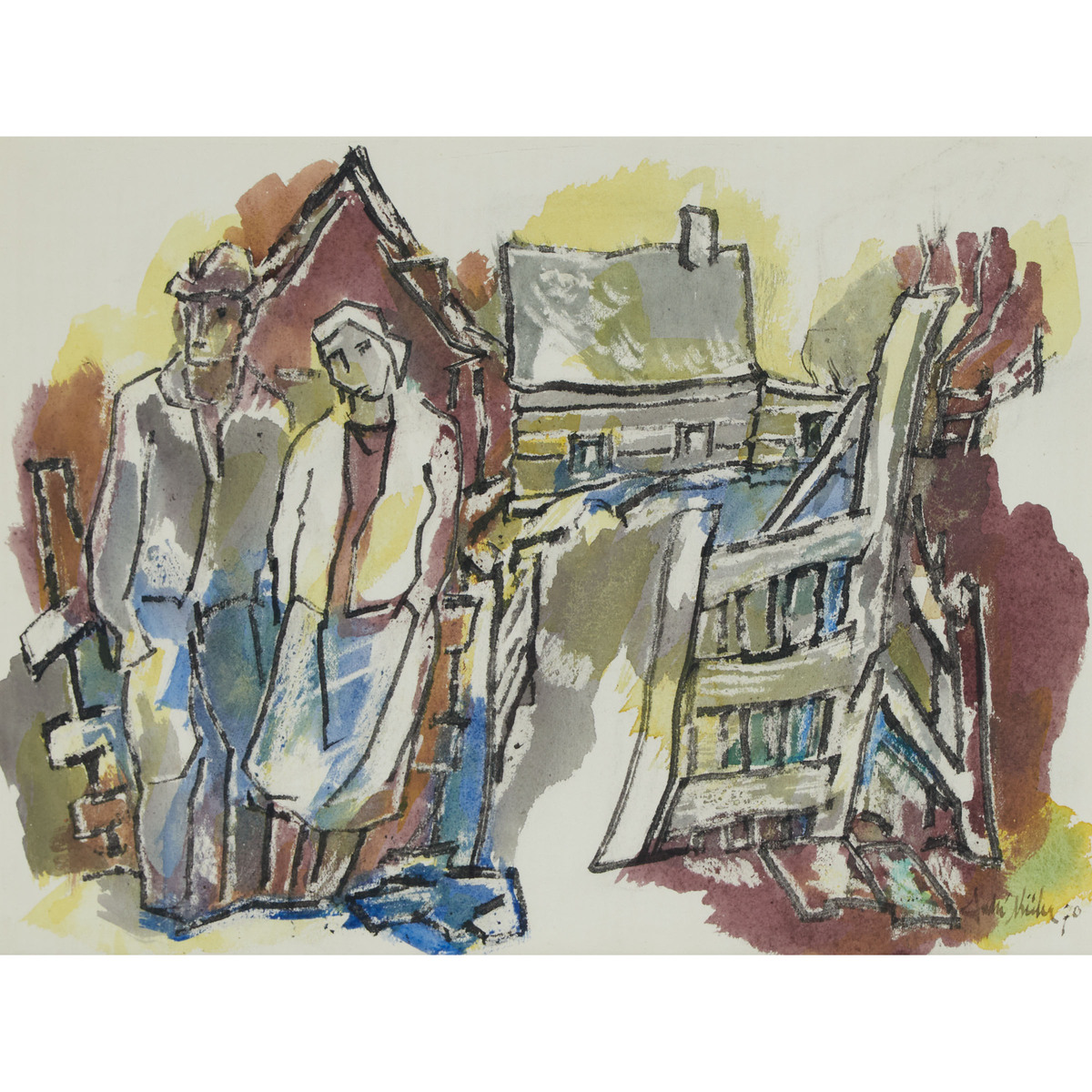 André Charles Biéler, OSA, RCA (1896-1989), TWO WORKS ON PAPER - Image 2 of 12