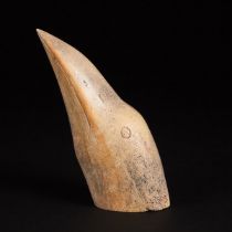 Unidentified Artist, RAVEN HEAD, whalebone, 10 x 4.5 x 3.25 in — 25.4 x 11.4 x 8.3 cm