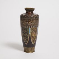 Ota Toshiro (1869-1940), A Cloisonné Enamel 'Dragon and Phoenix' Vase, Meiji Period (1868-1912), hei