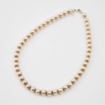 Birks Sterling Silver Bead Necklace, 9.7mm