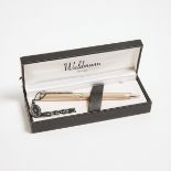 Waldmann 'Two-In-One' Fountain Pen / Ballpoint Pen Combination, in a sterling silver body and cap wi